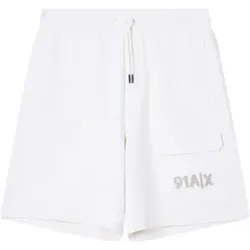 A|X Armani Exchange für Herren. XM002064AF10818U1074 Lässige cremefarbene Shorts (XS), Weiß, Beige, Baumwolle