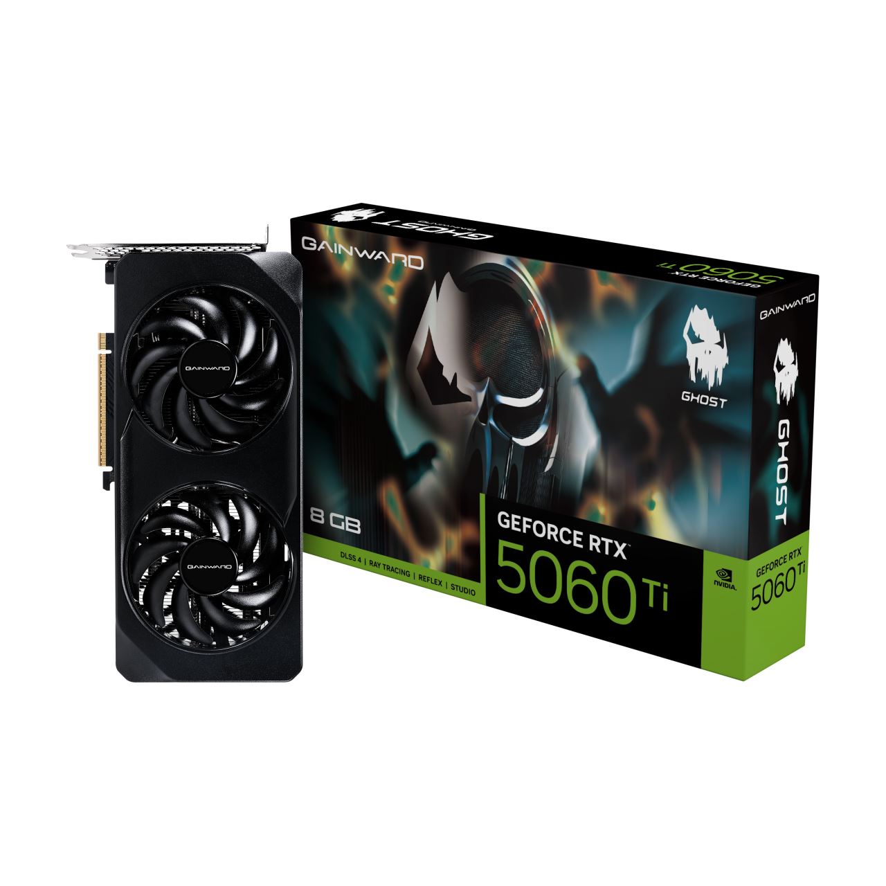 8GB Gainward GeForce RTX 5060 Ti Ghost Aktiv PCIe 5.0 x16 (x8) (Retail)