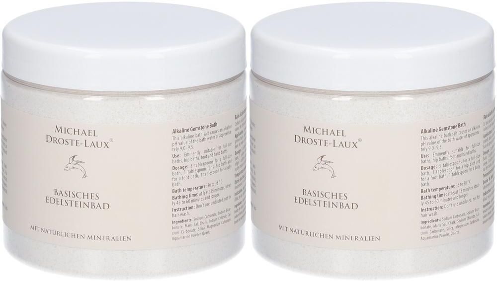 MICHAEL DROSTE-LAUX DROSTE-Laux Edelsteinbad basisch Dose 2x 2x900 g Bad