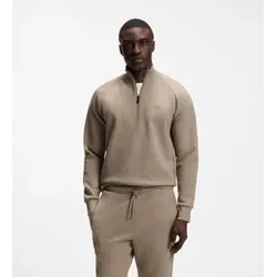 BOSS für Herren. 50565306 Sweatshirt Sweat hellbraun (L), Lässig, Baumwolle