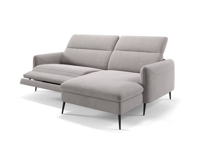 Stoff Ecksofa MESSINA Mini Stoffsofa Stoffcouch Kleine Eckcouch