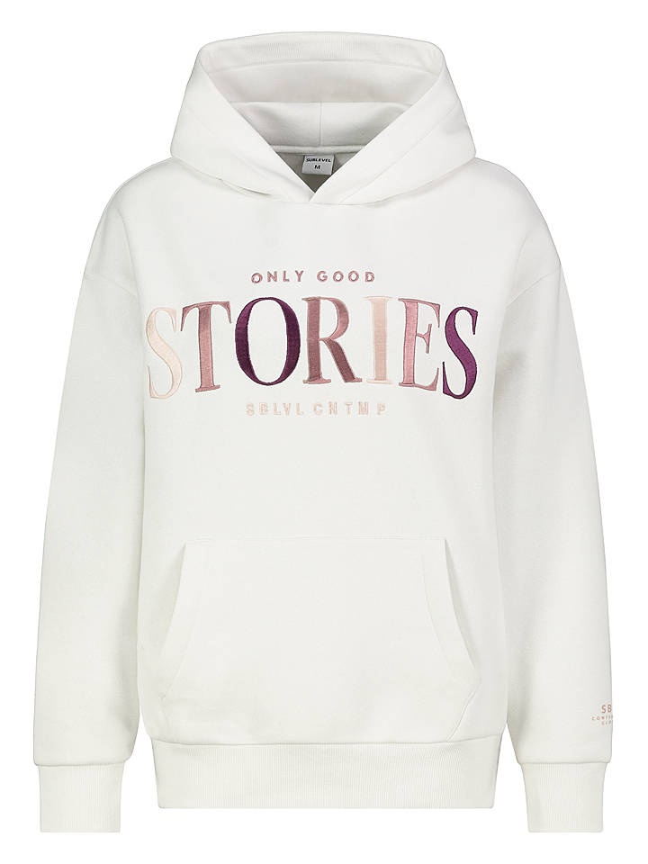Sublevel Hoodie "Rosa" in Weiß - XS