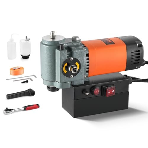 VEVOR Magnetische boormachine 1300W, Oranje, met koeling en overbelastingsbeveiliging