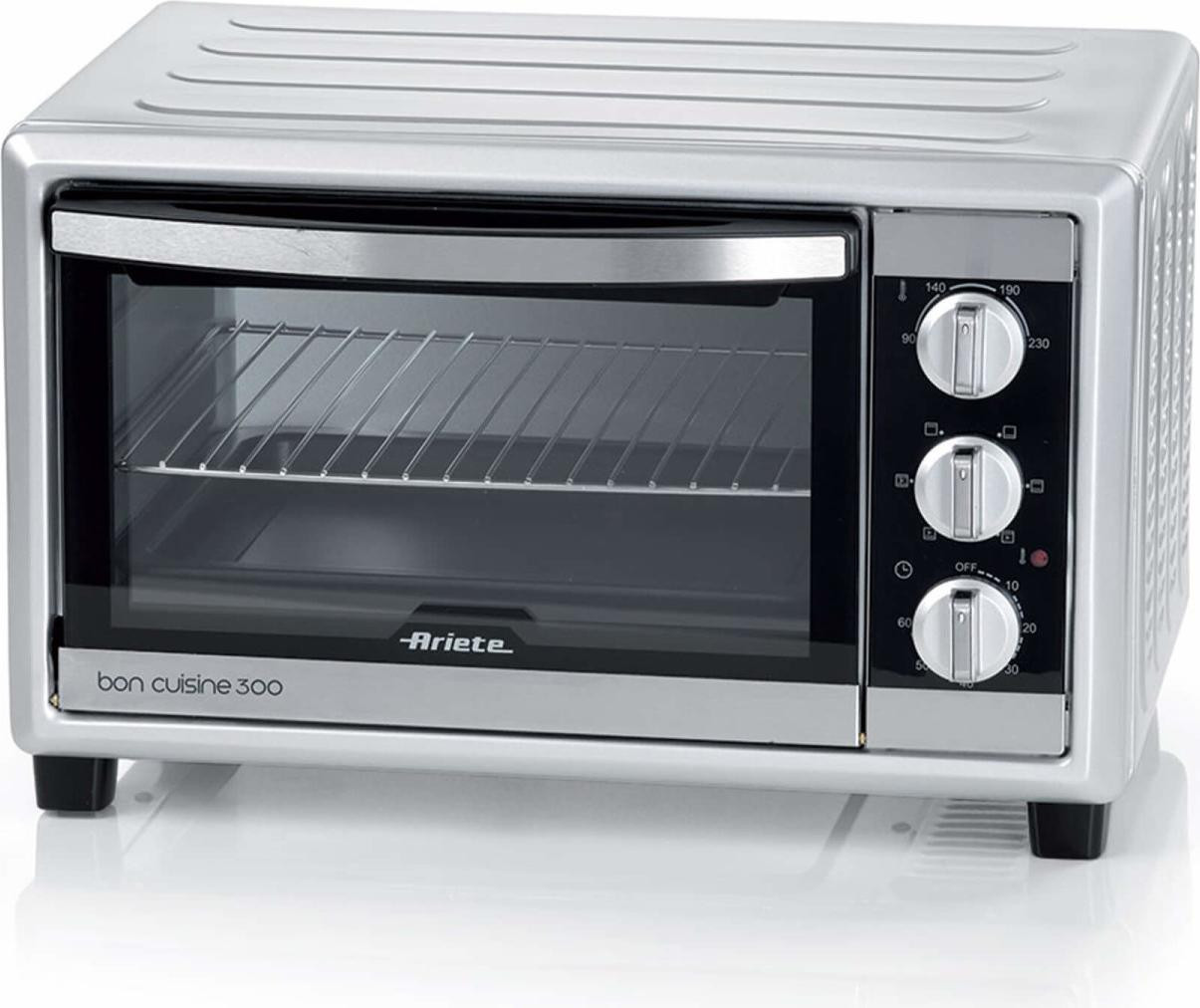 Ariete 0985/11 Draaibare oven met 3 planken, 30 liter, Zilverkleurig