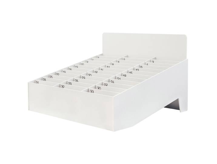 Paperflow Boite de rangement pour téléphones mobiles et Smartphones - Support casier de 33 logements - Gris
