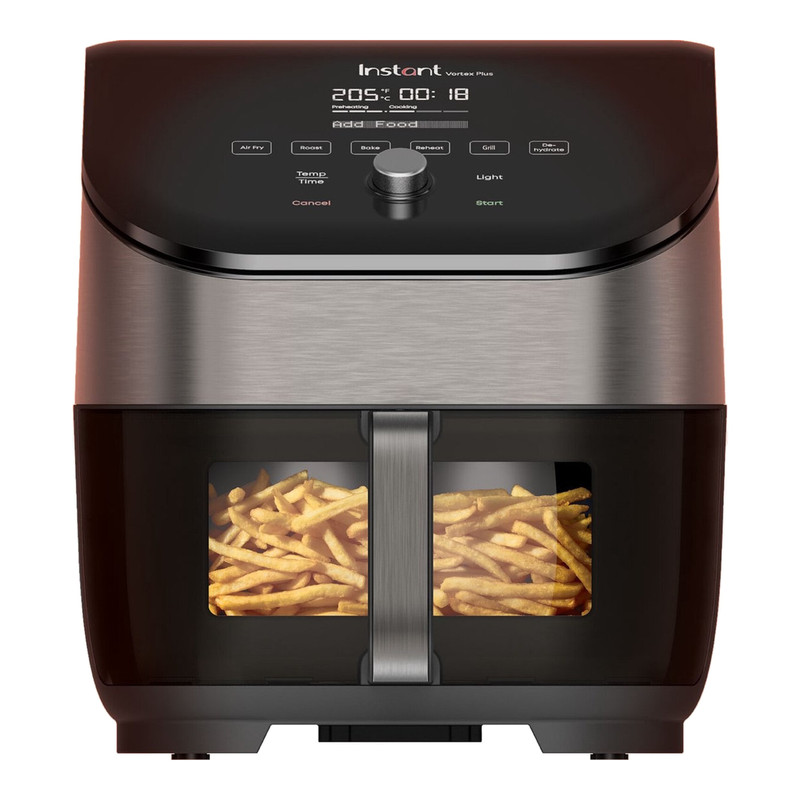 Instant Pot Instant Vortex Plus ClearCook & OdourErase 5,7L 6-in-1 airfryer met kijkvenster – RVS
