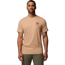 COLUMBIA T-Shirt Explorers Canyon Back SS Tee, Größe XXL in Braun Braun