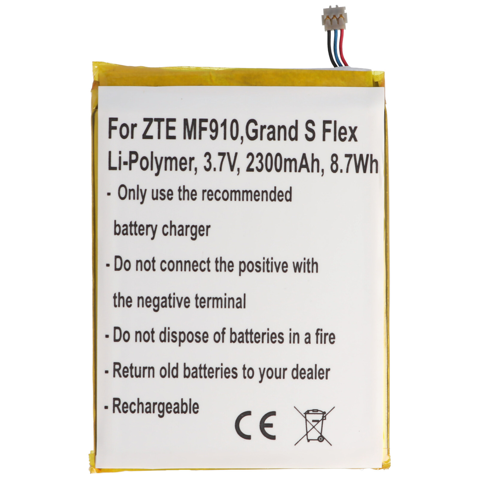 AccuCell Batterij voor ZTE MF910 en ZTE Grand S Flex, Li3823T43P3h715345
