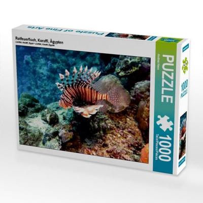 CALVENDO Puzzle Rotfeuerfisch, Koraffi, Ägypten | 1000 Teile Lege-Größe 64 × 48 cm Foto-Puzzle für glückliche Stunden