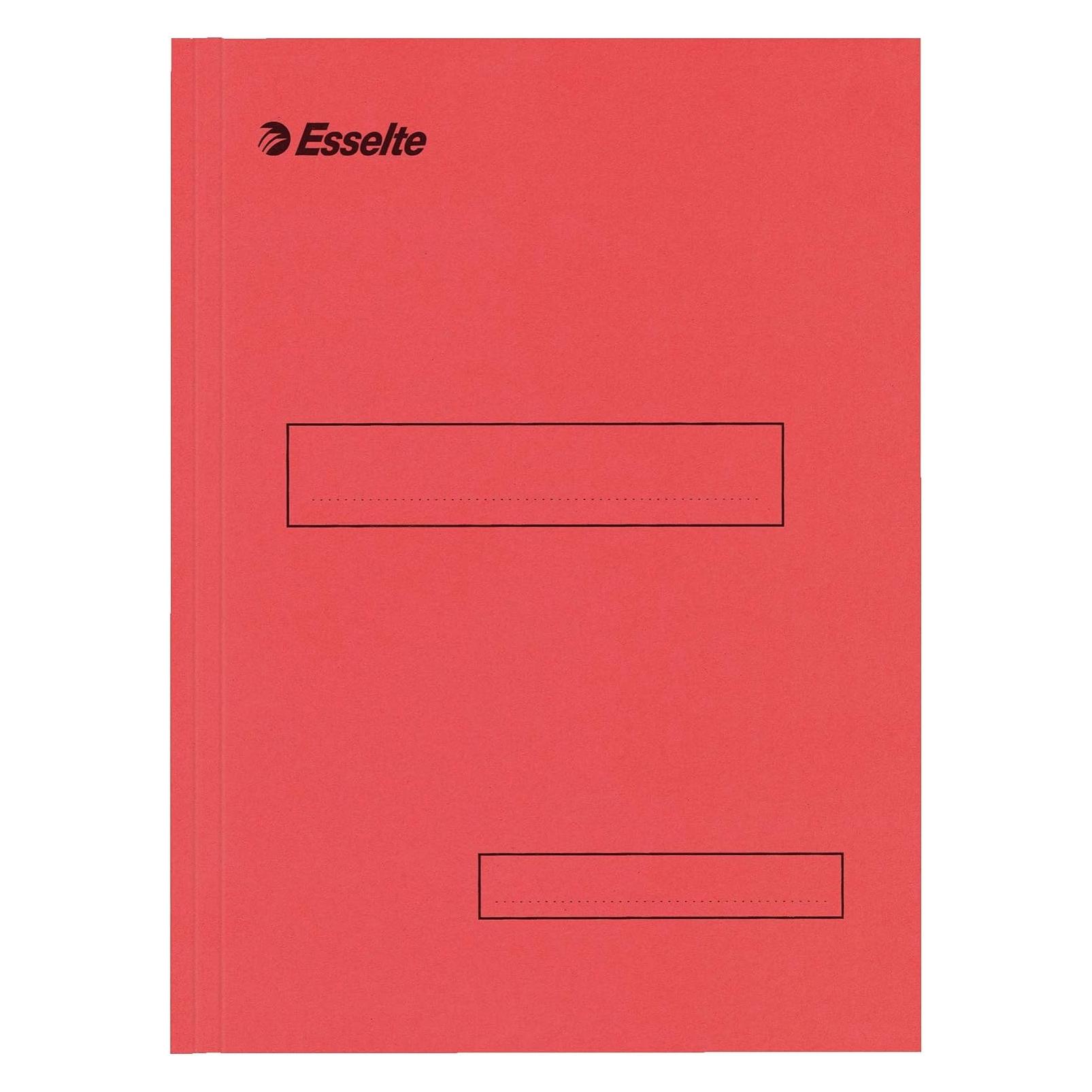 Leitz Aktenmappe mit 2 Einschlagklappen, Farbe: rot Inhalt: 100 Stück (A4, 100x) (721020)