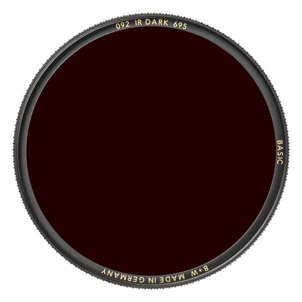 B+W 092 Infrarot-Filter, dunkelrot 695, keine Vergütung/Basic 39mm (39 mm, Infrarot durchlass Filter) (1102756)