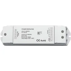 HeySmart, Beleuchtung Zubehör, 4-Kanal RGBW Signalverstärker für LED Streifen, 12-36V DC, 6A pro Kanal, Repeater für RGBW