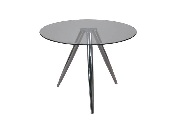 Artistiq Ronde Glazen Eettafel Shanna 100cm - Metaal