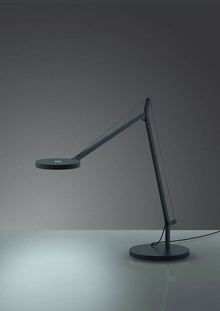 Artemide Demetra Tischleuchte (Schraubbefestigung, anthrazitgrau, warmweiß (3000... Schraubbefestigung   anthrazitgrau   warmweiß (3000 K)   Touchdimmer
