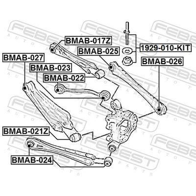 FEBEST Sturzkorrekturschraubensatz 1929-010-KIT für BMW
