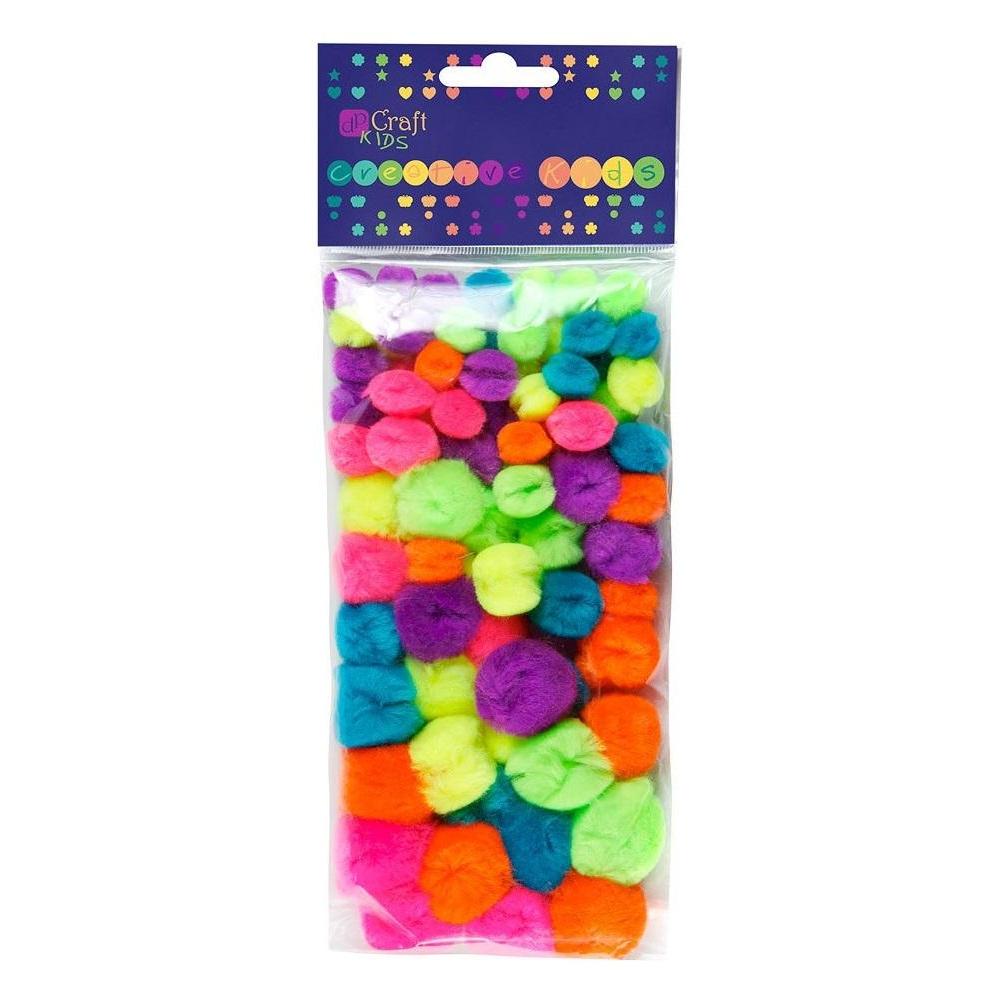 Dalprint Acryl-Neon-Pompons 78 Stück, gemischt (47590853)