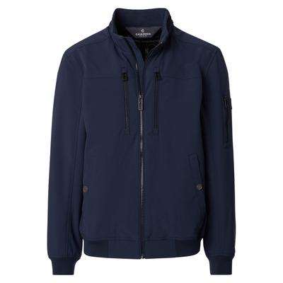 Blouson CASAMODA "CASAMODA Softshell Blouson uni", Herren, Gr. L, dunkelblau, 92% Polyester, 8% Elasthan, Jacken Blouson
