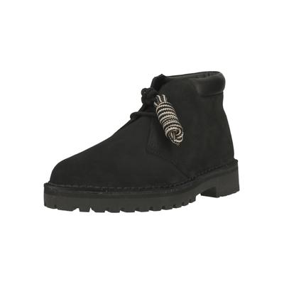 Schnürschuh CLARKS "DRST 2456 Rock", Herren, Gr. 46, Leder, schwarz, Schuhe Schnürschuh, im klassischen Design