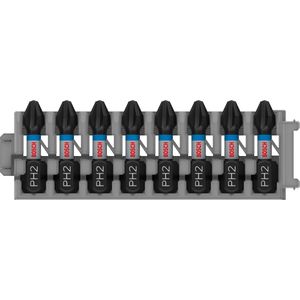 Bosch Bitset PRO Phillips Impact Pick and Click, 8-teilig, Kreuzschlitz PH2