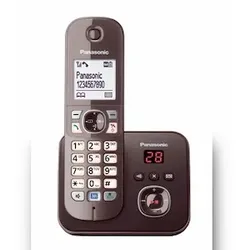 Panasonic KX-TG6821GA Telefon DECT-Telefon Anrufer-Identifikation Braun