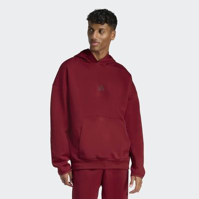Kapuzensweatshirt ADIDAS SPORTSWEAR "FUTURE ICONS SMALL LOGO HOODIE", Herren, Gr. M, rot (active maroon), Obermaterial: 68% Baumwolle, 32% Polyester, angesetztes Bündchen, Sweatshirts, mit Kapuze, ohne Verschluss, für Erwachsene, aus Baumwolle
