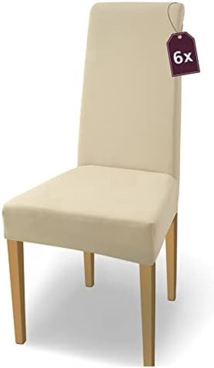 Thuys – Set van 6 Stretch Stoelhoezen voor Eetkamerstoelen
