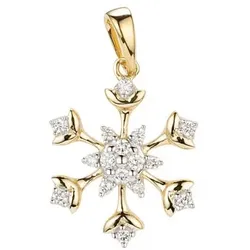 CANADIAN DIAMONDS Anhänger 16 Brillanten zus. ca. 0,10ct Gold 585