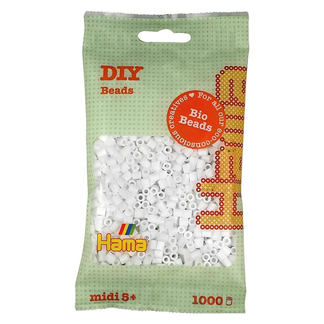 Hama Bio Bügelperlen - Weiss (001), 1000 Stück. (371201)