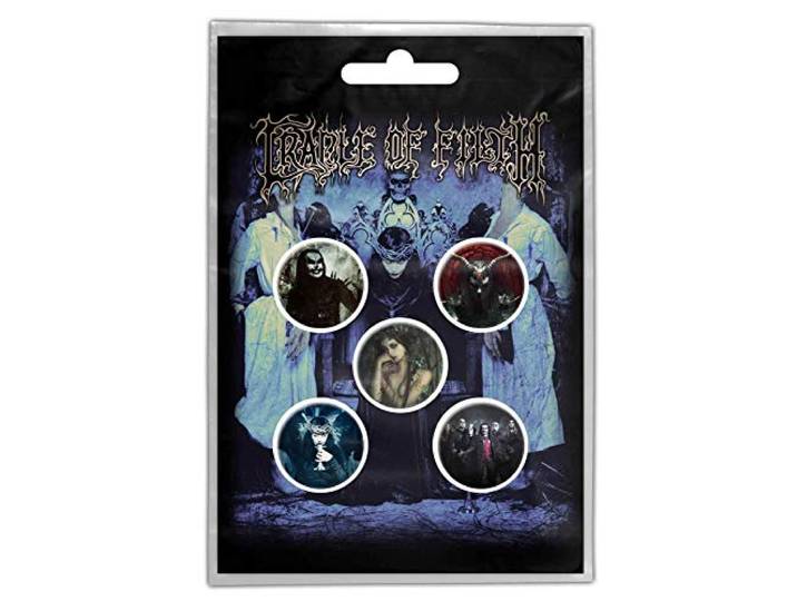 Cradle Of Filth Badge/button Cryptoriana Set van 5 Multicolours