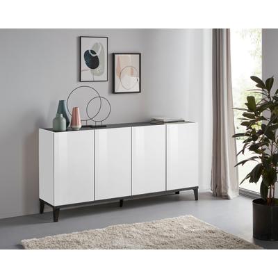 Sideboard HOME AFFAIRE "Sunrise", weiß (weißhg, schiefer), B:160cm H:82cm T:40cm, Sideboards, Sideboard, Breite 160 cm