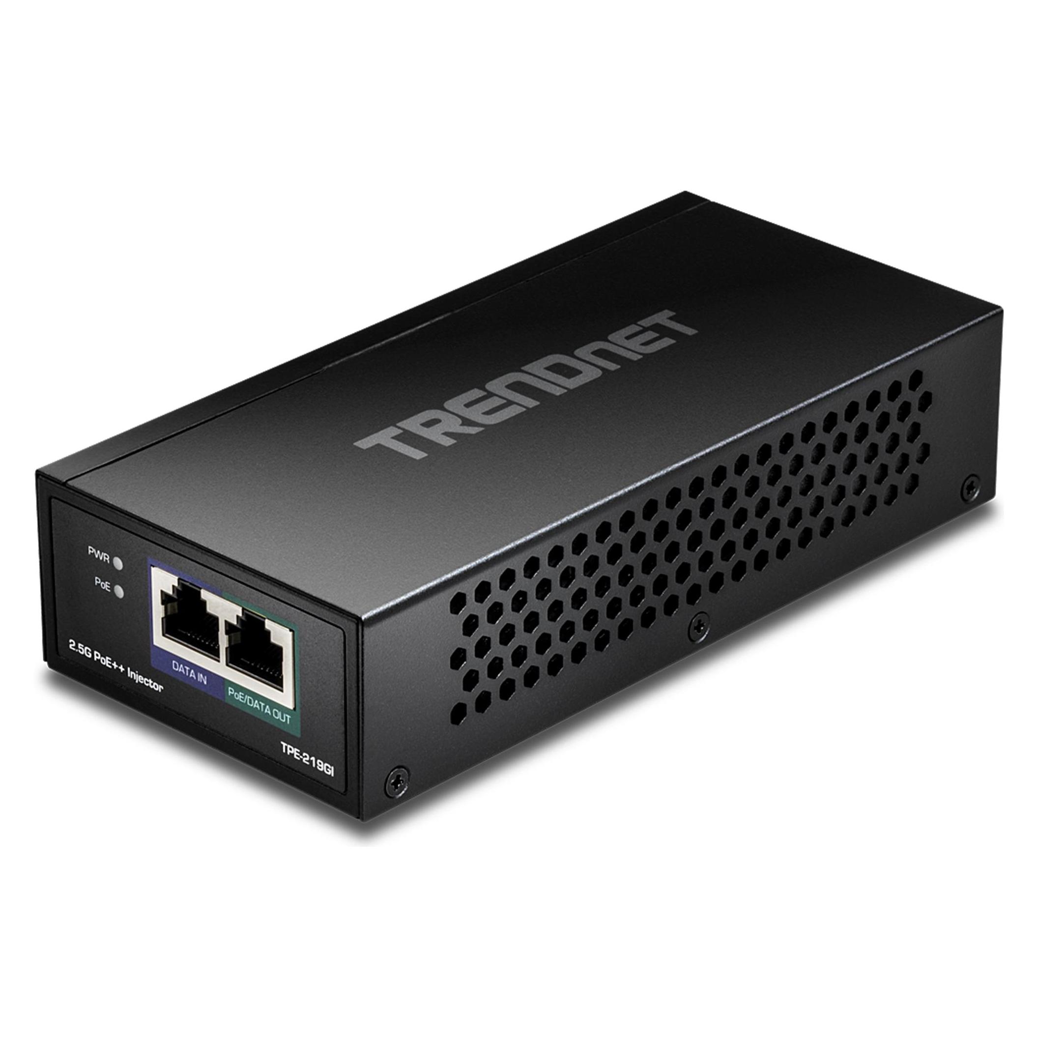 Trendnet 2.5G POE INJECTOR (802.3af (PoE), 802.3at (PoE+), 802.3bt (PoE++), 90 W) (TPE-219GI)