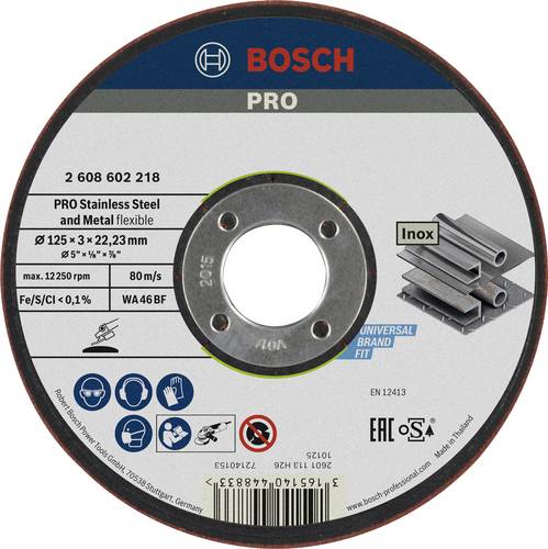 Bosch Accessories 2608602218 Schruppscheibe gerade 125mm Stahl