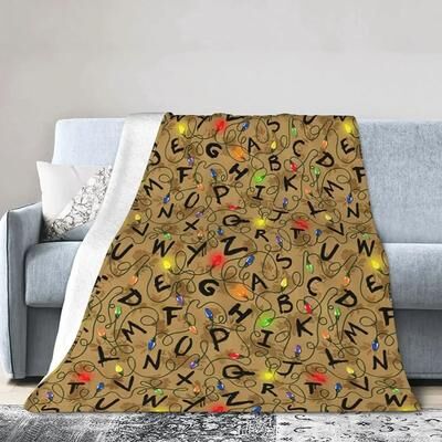 Uplift Picks Alphabet Lore Flannel Throw Blanket Soft Lightweight Cartoon Sofa Blanket 4 75x90 Cm (30x35 Inch)