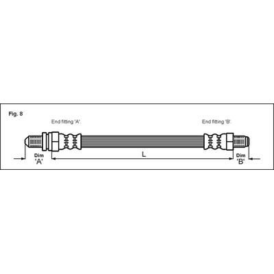 METZGER AUTOTEILE Bremsschlauch 4112517 für Ford