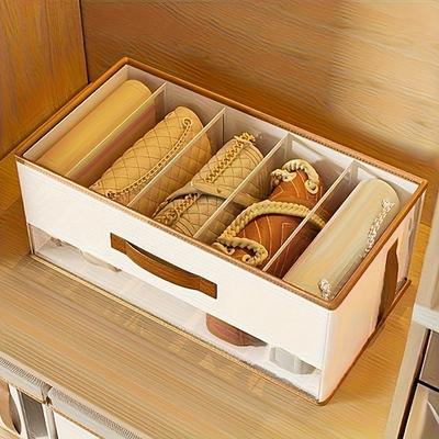 1/2/3 Taschenaufbewahrungsboxen, platzsparende Taschenschränke (lässiger Stil), Kleiderschrankorganisation und -aufbewahrung, Kleiderschrankorganisation und -aufbewahrung, Aufbewahrung und Sortierung,