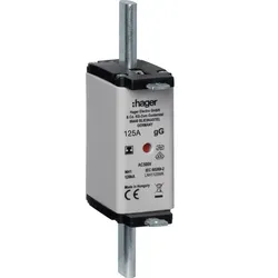 Hager NH-Sicherung NH1C gG 500V 125A Iso-Griff