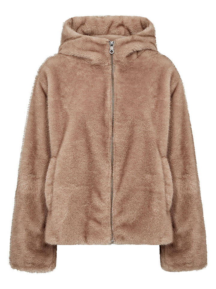 soyaconcept Teddyjacke "Haye" in Camel - M