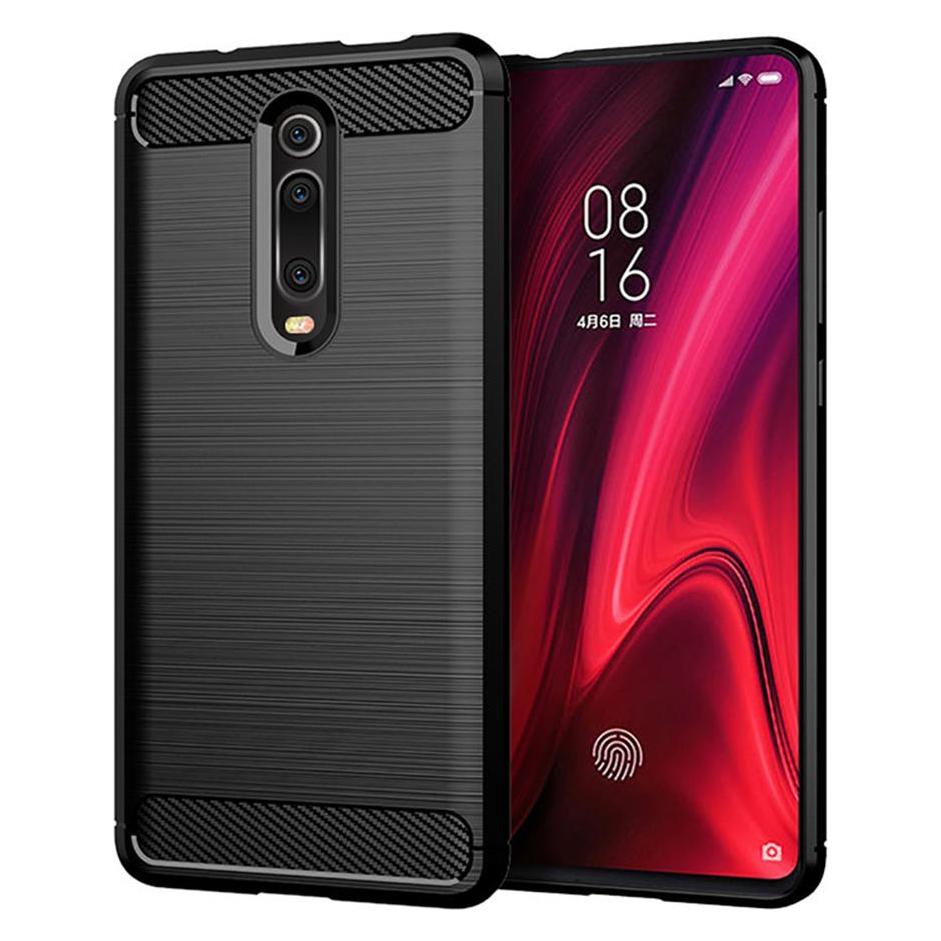 Techsuit - Carbon Silicone - Xiaomi Mi 9T / Mi 9T Pro / Redmi K20 / Redmi K20 Pro - Black (Xiaomi Mi 9T, Xiaomi Mi 9T Pro, Xiaomi Redmi K20, Xiaomi Redmi K20 Pro) (56362099)