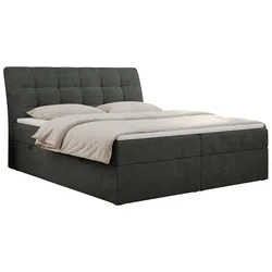 BOXBETT DIEGOS 180/200 Dunkelgrau Struktur - H4