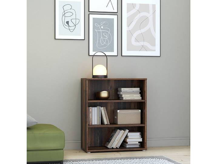 Étagères de bureau Panneau aggloméré plaxé Marron/Imitation bois ancien 73 x 85cm