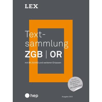 Textsammlung ZGB OR (Print inkl. eLehrmittel), Taschenbuch von , Hep verlag, 978-3-0355-2311-9