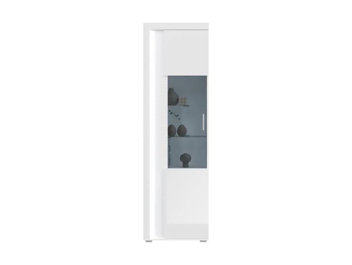 Vitrine Skylight 60x202 cm Weiß Hochglanz