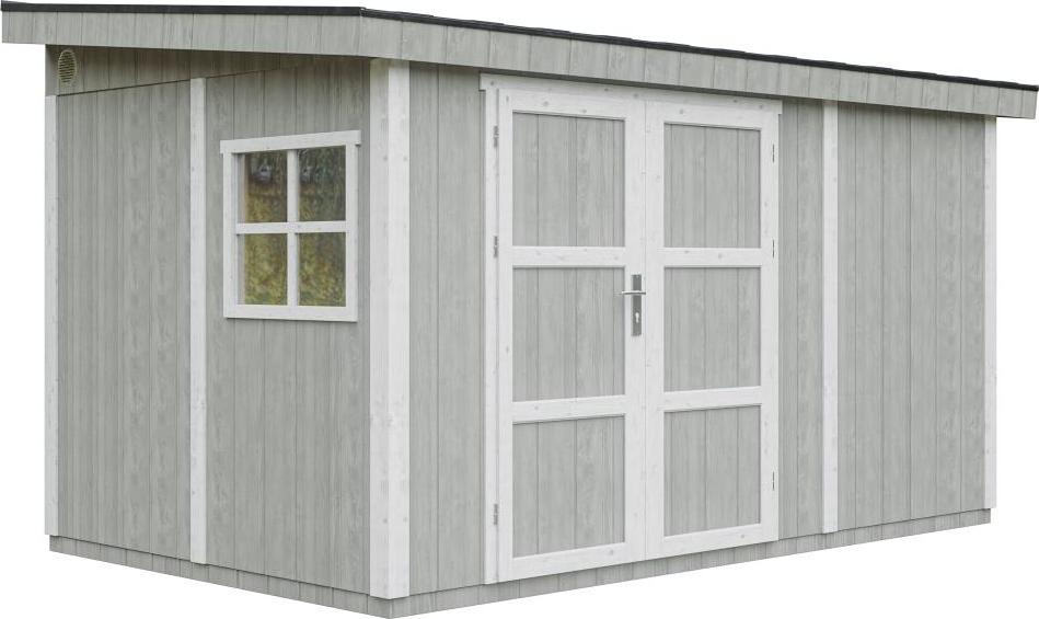 Gartenhaus 8,68 m² - H231x248x412 cm - Timbela M939-TUNDRA GREY