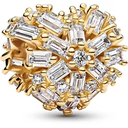 Pandora 764240C01 Charm Goldfarben Funkelndes Herz