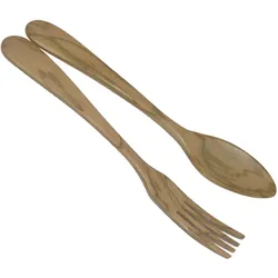 Salatbesteck BERARD PARISIEN (LBH 30x6x2 cm) - braun - LBH 30x6x2 cm