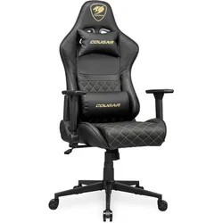 Cougar Armor One V2, Gaming Stuhl, Orange, Schwarz, Gold