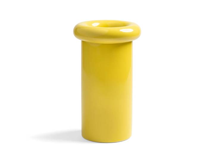 &klevering - Turban Vase 27 x Ø 16 cm, gelb