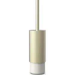 Of Line Toilettenbürste goldfarben mit cremefarbenem Sockel