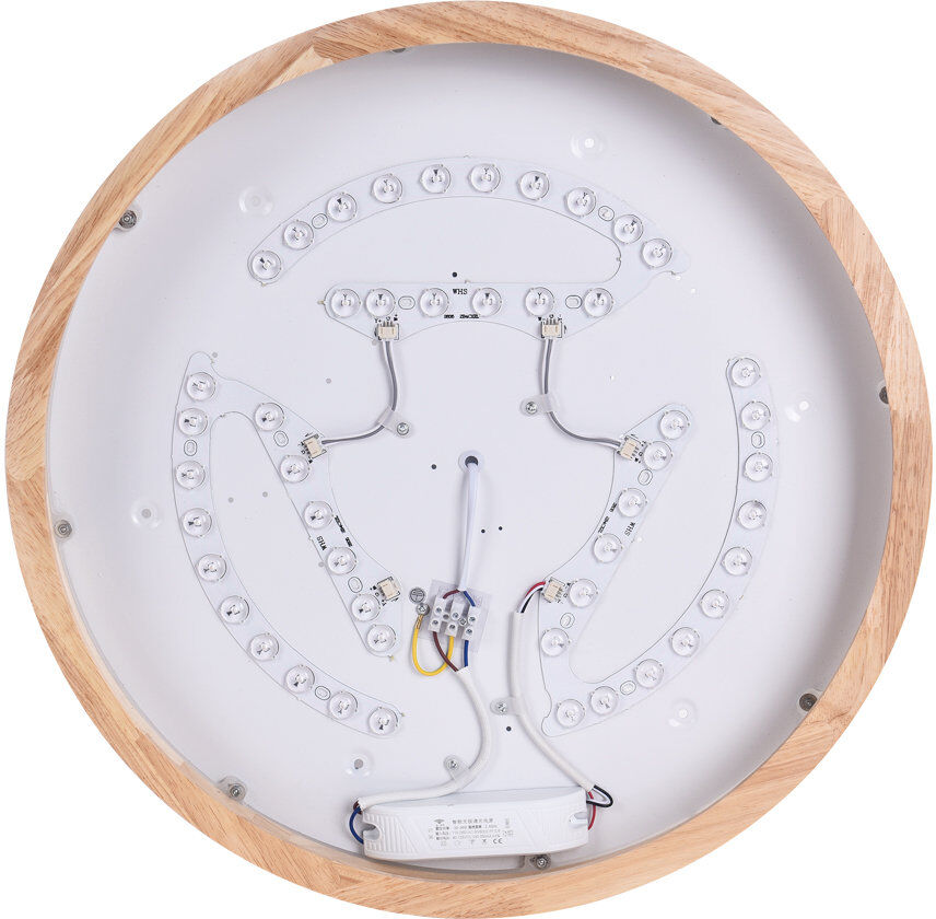 Metro Daedalus 1-Light 50cm Contemporary Dimmable Round LED Flush Mount Lamp Natural 40 cm.