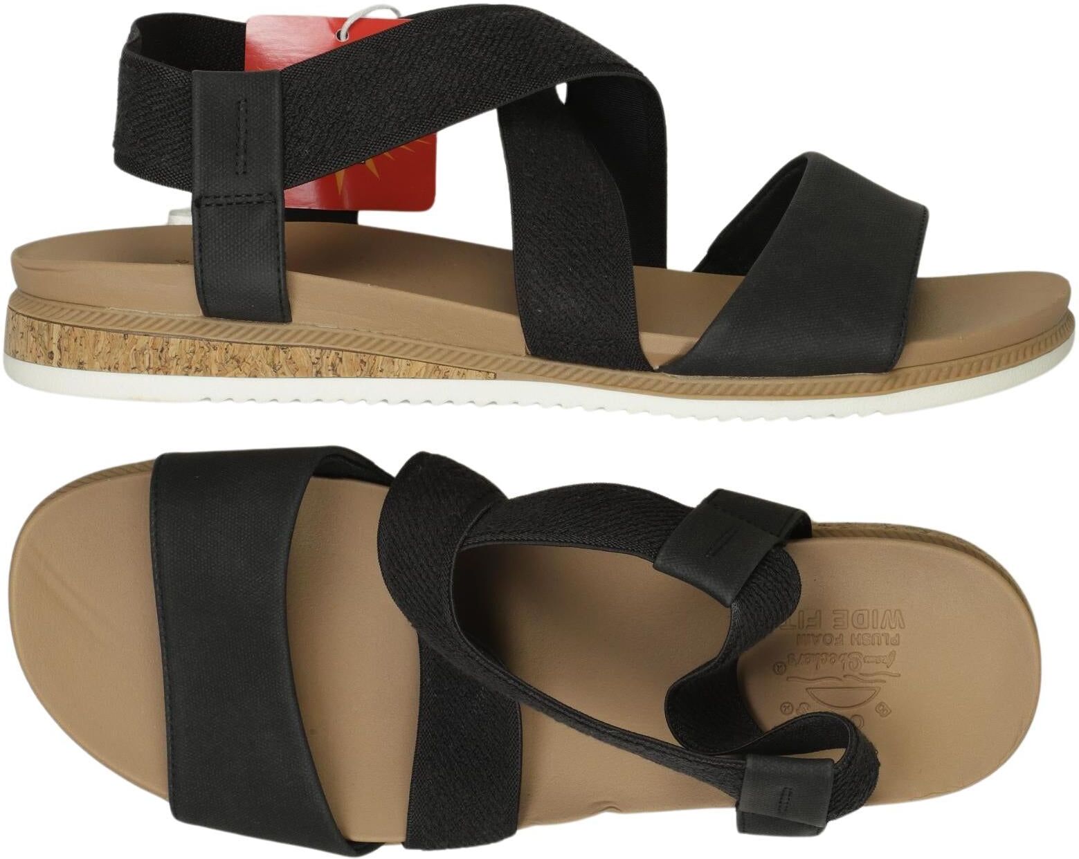 Skechers Damen Sandalen, Schwarz, Gr. EU 39, Kunstleder - Second Hand